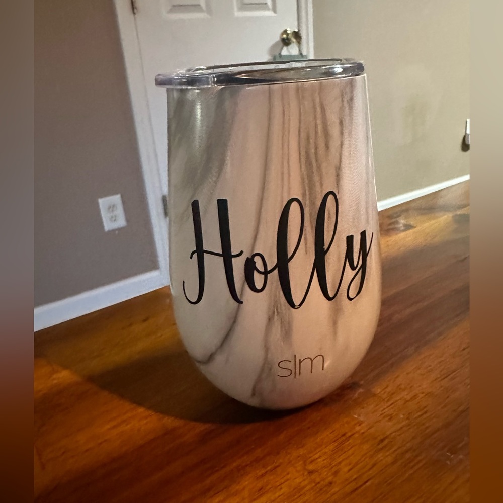 Perfect gift!!!  “Holly” wine tumbler by Simply Modern.